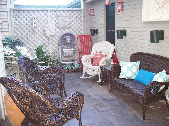 Lots of good outdoor stuff - furniture, decorative outdoor items