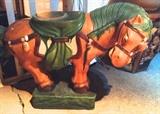 Pair of Glazed Ceramic Horses
