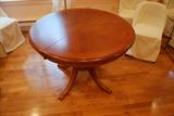42 inch cherry wood table with leaf