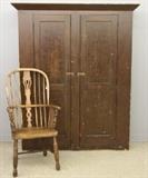 Painted Wardrobe and Chair