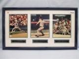 Three individually autographed pictures - Tom Glavine, Greg Maddux and John Smotlz commemorating their National League Cy Young award winning years - JSA Certificate
