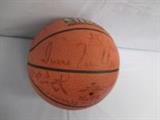Basketball signed by multiple Hawks basketball players. Signatures and ball has slightly faded.

No COA but item was signed in Mr. Wolfs presence.