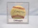 Autographed Joe DiMaggio official MLB Baseball - 
JSA Certificate of Authenticity included