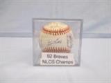 92' World Series Atlanta Braves Team Ball (approx 33 signatures)

