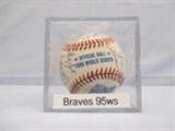 95' World Series Autographed Atlanta Braves Team Ball (approx. 33 signatures)

