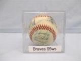 95' World Series Autographed Atlanta Braves Team Ball (approx 33 signatures)
