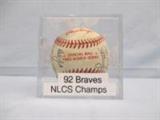 92' World Series Atlanta Braves Team Ball (approx. 33 signatures) 