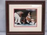 Autographed Picture of Muhammad Ali Knocking Out Sonny Liston