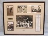 Autographed Jack Nicklaus Golf Collage with Event Card