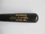 Eddie Mathews Autographed Rawlings Black Players Bat Signed in Gold 