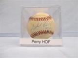 Autographed Gaylord Perry Hall of Fame Baseball
