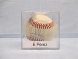 Autographed Eddie Perez Baseball