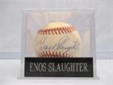 Autographed Enos Slaughter Baseball