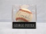 Autographed George Foster Baseball