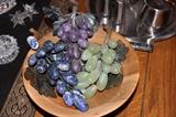 "Grapes" - appear to be amethyst, jade and lapis