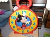 Mickey talking clock