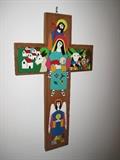 San Salvador enamel cross.