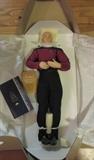 Franklin Mint Captain Jean Luc Piccard Porcelain Portrait Doll