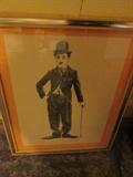 Charlie Chaplin Print in Frame