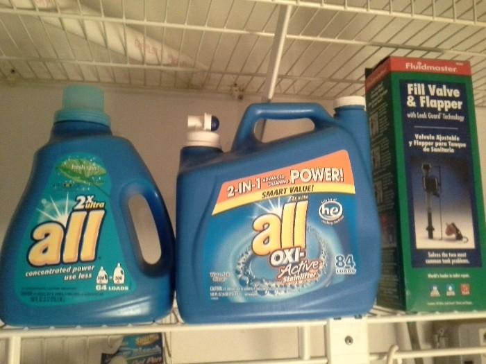 Full bottles of detergent!