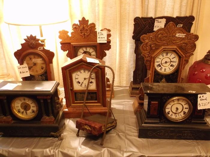 Some of the many clocks