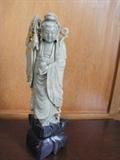 carved jade Japanese figurine, 