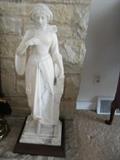 approximate 3ft marble carved figurine. Unsigned/