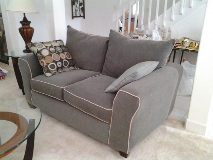 Loveseat has a matching sofa