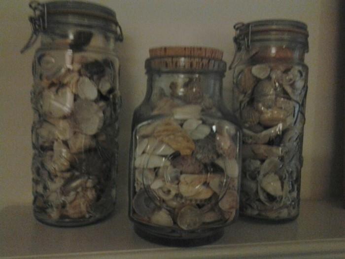 Jars of shells