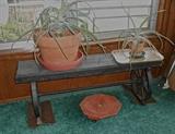 Wagon Wheel Bench