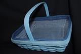 Napkin Basket with Denim Liner and Protector