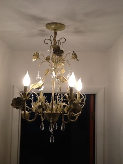 One of a pair of Shabby Chic Chandeliers