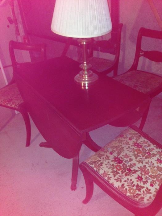 Another Drop leaf table & 4 chairs
