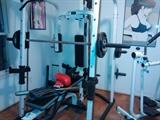 Total Sports America includes smith machine / utility bench and weights ! Guthy Renker - fitness stepper - mini stepper, boxing gloves, baseball bat & leather mitt, yoga mat and more fantastic framed "Nagel" prints 