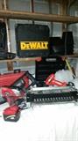 drills, saws, wet/dry vac, welders mask, other varied tools