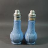 Art Deco Delphite blue milk glass salt and pepper shakers original tops
Condition: Very Good
Shipping: Yes
Size:6"