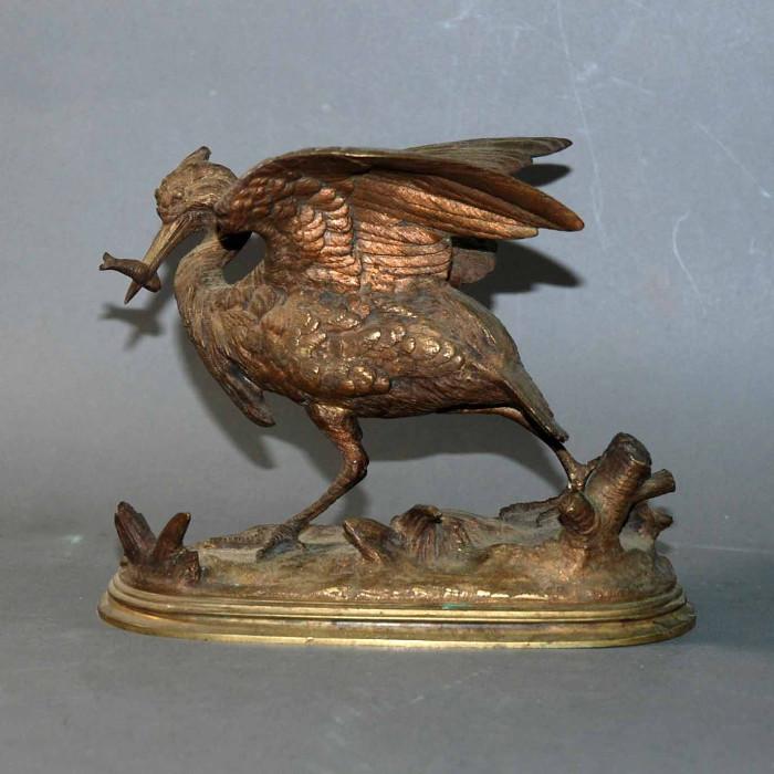 BRONZE Sculpture HERON, SIGNED E. DELABRIERRE (EDOUARD PAUL, FRENCH 1829-1912), Please call 440-477-9844 to arrange a viewing
Condition:Very Good
Shipping: Yes
Size:10