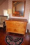 Beautiful Maple Dresser and Mirror