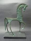 A bronze horse sculpture purchased through the Metropolitan Museum of Art, MMA
