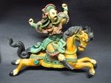 Terracotta horse with rider