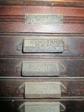 These have their original finish and original Hamilton Hardware. It is becoming harder to find these unmolested, you don't shabby chic these or you lower their value.