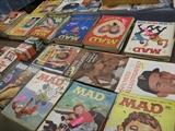 a pile of MAD Magazines
