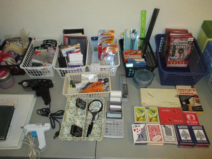 Playing Cards, Glue Guns, Address Books, Document Organizers, Command Hooks