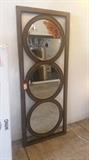3 ring mirror in rectangular frame 29" X 71"