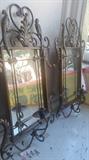 Metal Frame Antique mirrors. 