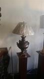 antique samovar table lamp