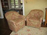 Ethan Allen Custom Swivel Chairs