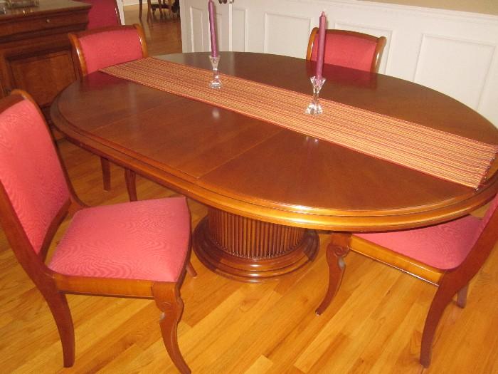 Dining Room table and chairs, Grange Cherry Dining Room set.