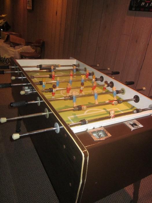 Foosball table, Vintage Foosball table, Irving Kaye Co, inc,  Coin operated