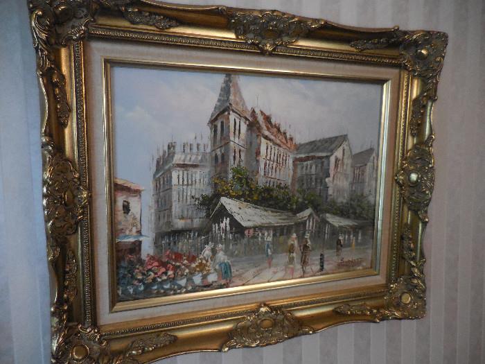 Ornate Florentine Frame, Oil Painting